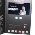 Publicidad de la tarjeta de felicitación video promocional del lcd con el interruptor magnético, interruptor CON./DESC. del botón