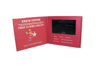 Tarjeta de felicitación video del negocio portátil, tarjeta video del folleto del LCD del tamaño de 210 x de 210m m