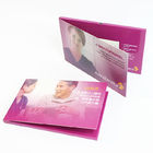 600mA 4,3 tarjeta de felicitación video video del folleto A5 del LCD de la tarjeta suave de la pulgada para hacer publicidad