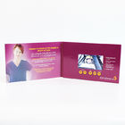 600mA 4,3 tarjeta de felicitación video video del folleto A5 del LCD de la tarjeta suave de la pulgada para hacer publicidad