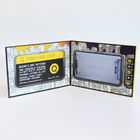 El LCD carda el vídeo video del folleto más la impresión en la batería recargable 300-2000mA del libro