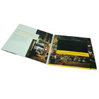 Puerto de USB impreso video de los materiales de los papeles de las tarjetas de regalo del folleto del LCD de la publicidad mini