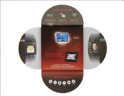 tarjeta de visita video de la batería incorporada de 2,4 pulgadas, folleto video digital recargable