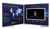 7 folleto video de la pulgada 2GB, tarjeta de vídeo de comercialización del lcd para el intruction de la compañía