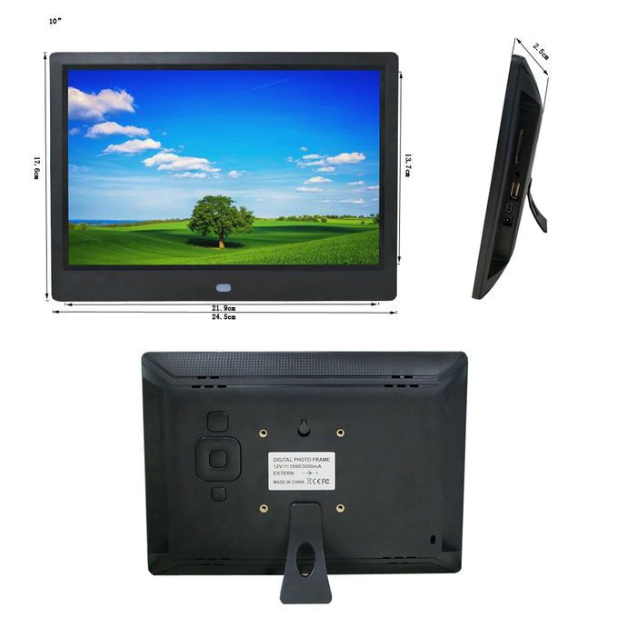 microprocesador blanco/del negro USB /HDMI de 12,5” del IPS Digital de la foto del marco diseños de la pantalla LCD 1920*1080 nuevos MSTAR del control principal