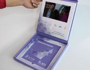 Tarjetas de felicitación video del hexágono de VIF del LCD del regalo de encargo video de encargo del folleto 7&quot; baterías de litio recargables
