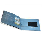 Folleto video de impresión de papel ULTRAVIOLETA del LCD, tarjeta de felicitación video de 210 x de 210m m LCD