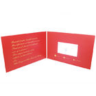 Estilo artificial video de las tarjetas de visita de HD IPS LCD con el material de papel