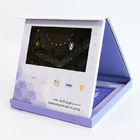 Hardcover caja de regalo video del paquete del folleto del LCD de 7 pulgadas del negocio de la impresión de encargo video del regalo