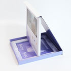 Hardcover caja de regalo video del paquete del folleto del LCD de 7 pulgadas del negocio de la impresión de encargo video del regalo