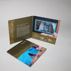 vídeo audio de la pantalla LCD táctil 3D en la tarjeta de felicitación del folleto HD de la impresión para el negocio