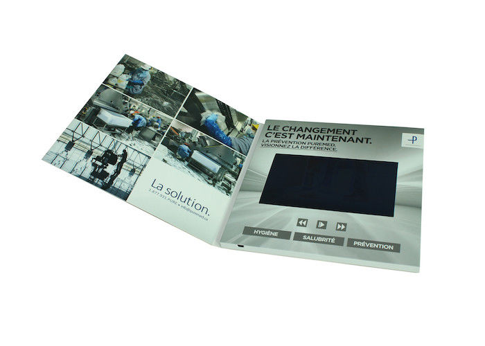 folleto video de alta resolución del LCD, 2,4&quot;/4,3&quot;/5&quot;/7&quot; tarjetas de visita video