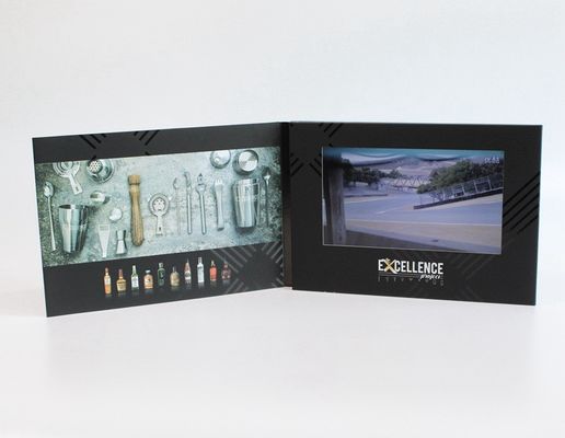 Digital LCD Video Brochure 7 Inch Screen 1024 * 600 Resolution For Advertisement