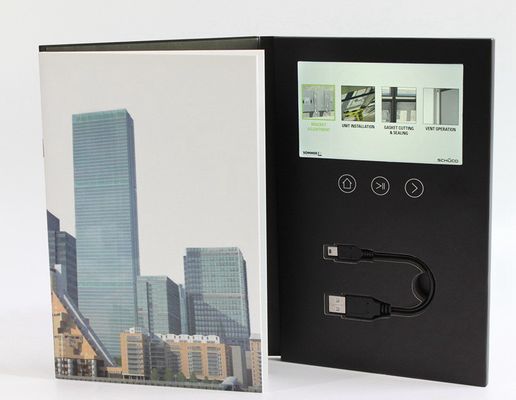 3D VR LCD Video Box POS Player with 4'' 5'' 7'' screen support 1080P 8GB memory