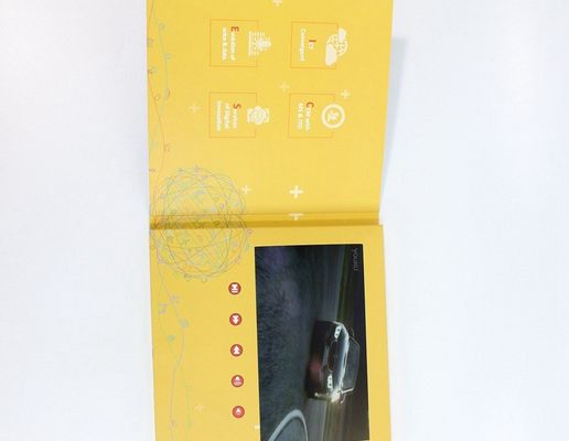 Promotional 512MB Memory 7 inch HD LCD Video Brochure With Rechargeable Battery
