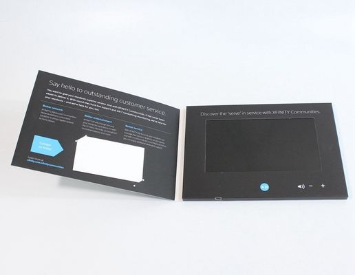 VIF Free Sample 7 inch Video Greeting Card , lcd video business cards for promotional activities