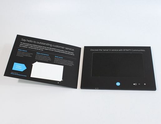 VIF Free Sample 7 inch Video Greeting Card , lcd video business cards for promotional activities