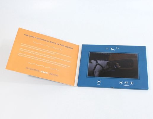 VIF Free Sample 7 inch Video Greeting Card , lcd video business cards for promotional activities