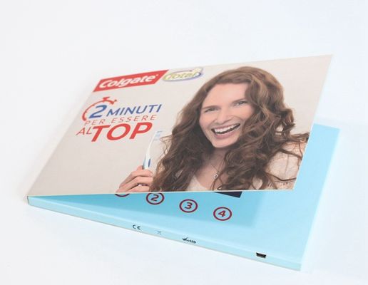 HD 1024 X 600 LED Video Brochure Flyer Folder Mailer Card For Wedding Invitation