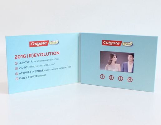 HD 1024 X 600 LED Video Brochure Flyer Folder Mailer Card For Wedding Invitation