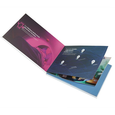 Wifi Video In Folder 7 " Touch HD Screen Digital With 350 Gsm Soft Cover
