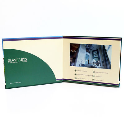 1024 x 600 Resulotion Video Brochure Card Switch Buttons With Micro - Thin LCD Screen