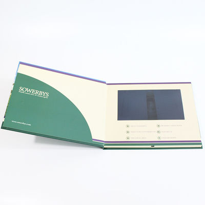 1024 x 600 Resulotion Video Brochure Card Switch Buttons With Micro - Thin LCD Screen