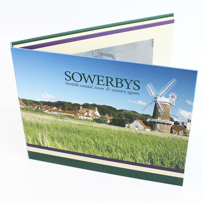 Free Sample Limited Video In Folder Factory Handmade LCD Greeting Book 7 inch Video Brochure  For Promo