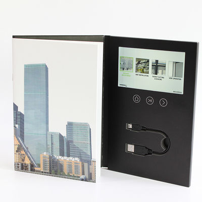7 Inches LCD Video Brochure Card 1 /2 /4 / 8GB Memory For Advertising / Promotions