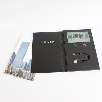 7 Inches LCD Video Brochure Card 1 /2 /4 / 8GB Memory For Advertising / Promotions