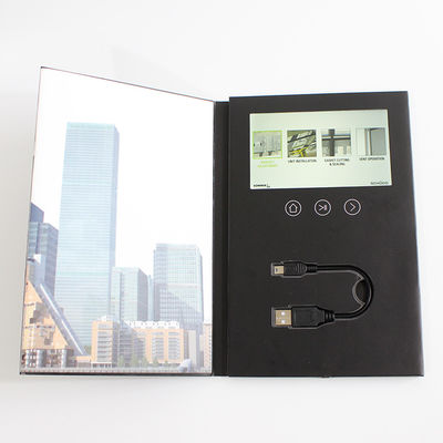 7 Inches LCD Video Brochure Card 1 /2 /4 / 8GB Memory For Advertising / Promotions