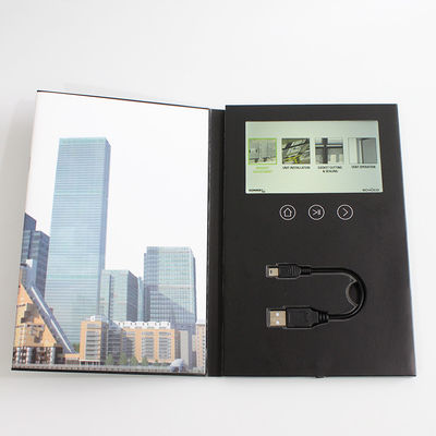 7 Inches LCD Video Brochure Card 1 /2 /4 / 8GB Memory For Advertising / Promotions