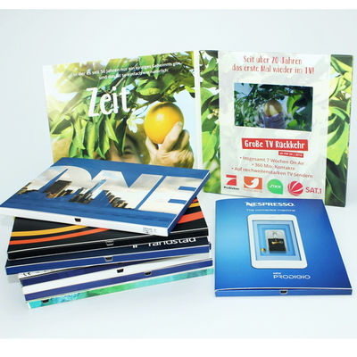 7 Inches LCD Video Brochure Card 1 /2 /4 / 8GB Memory For Advertising / Promotions