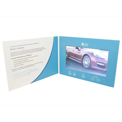 Book Shaped LCD Video Brochure Magnetic Switch For Marketing Events