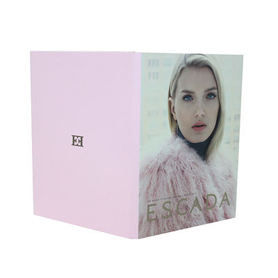Book Shaped LCD Video Brochure Magnetic Switch For Marketing Events