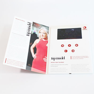 VIF Free Sample  Hard Cover Digital 7 inch HD LCD  screen Video Brochure For invitation advertising