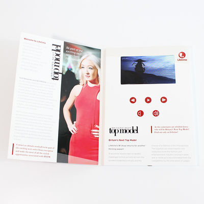 VIF Free Sample  Hard Cover Digital 7 inch HD LCD  screen Video Brochure For invitation advertising