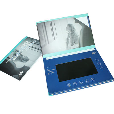 Custom Buttons Control LCD Video Brochure , IPS LCD Screen Video Brochure