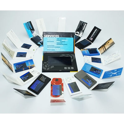 Custom Buttons Control LCD Video Brochure , IPS LCD Screen Video Brochure