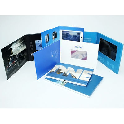 Custom Buttons Control LCD Video Brochure , IPS LCD Screen Video Brochure
