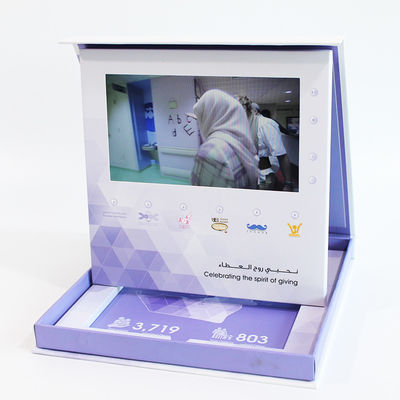Custom Buttons Control LCD Video Brochure , IPS LCD Screen Video Brochure