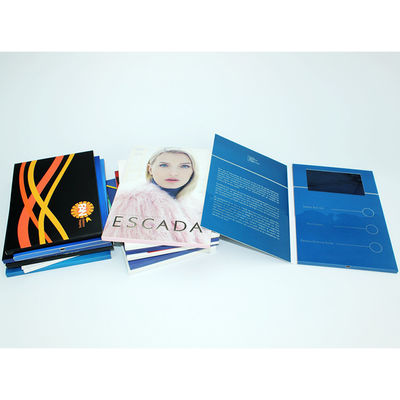 Promotional 512MB Memory 7 inch HD LCD Video Brochure With Rechargeable Battery
