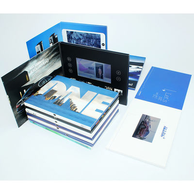 Promotion  Video in folder marketing big brand 4.3 Inch Lcd Video Greeting Card 256M With 1000mah Rechargeable Battery