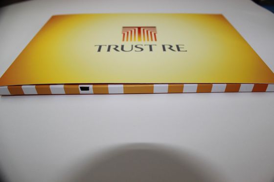 2.4 inch screen Video In Print Brochure for Advertising , customized memory