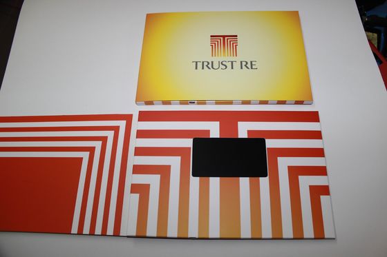 2.4 inch screen Video In Print Brochure for Advertising , customized memory